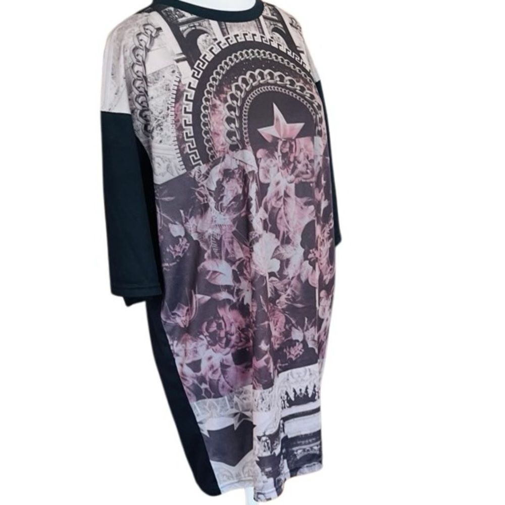 TOPMAN black graphic short sleeved tee shirt size L. - Picture 5 of 6